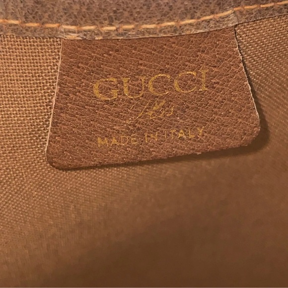 “24 hour sale”Authentic Gucci PLUS Sherry Line Beige PVC Tote Bag BEAUTIFUL BAG - Picture 12 of 16